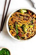 with vegetables